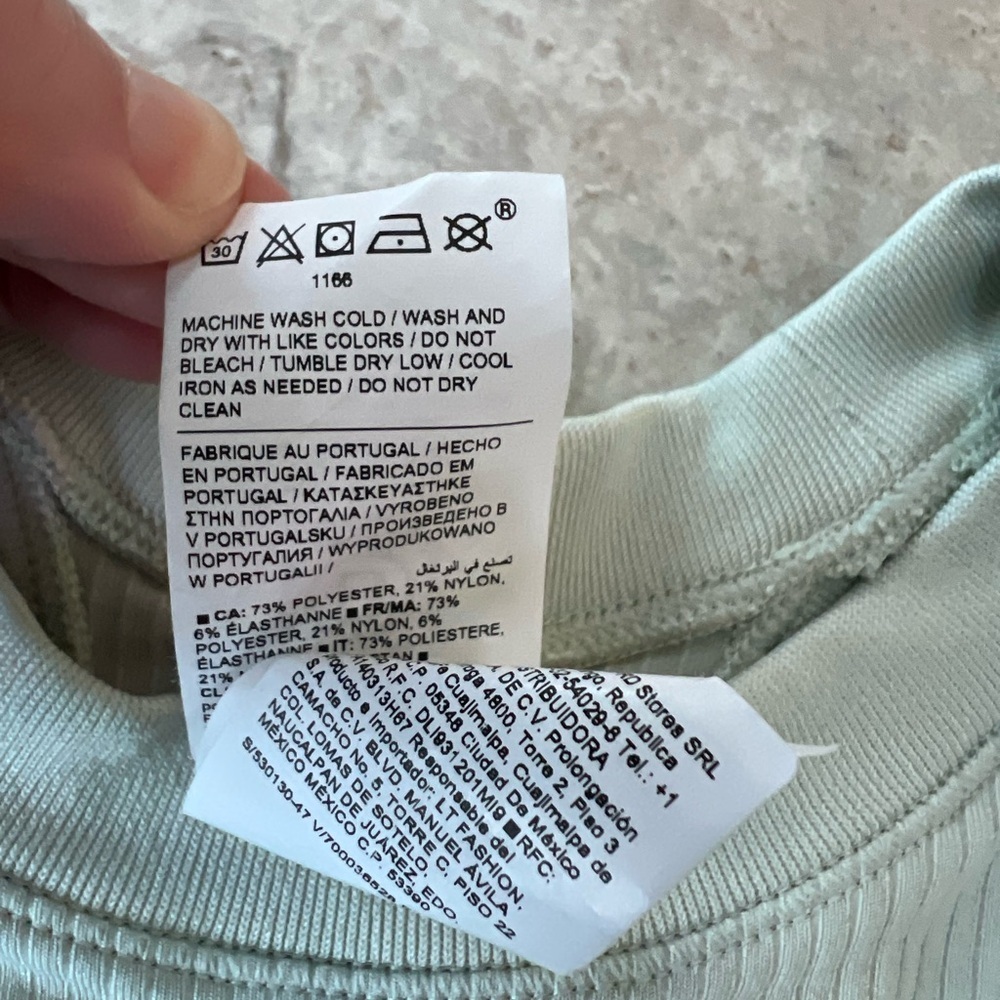 Athleta Renew Seamless Ribbed Racerback Tank in Very Pale Green, size XS - Picture 6 of 7